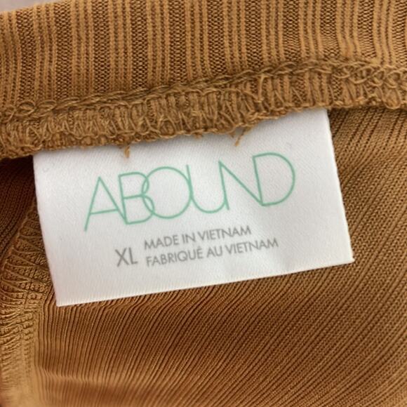 NWT abound mustard brown ribbed crop top size XL - Picture 7 of 7